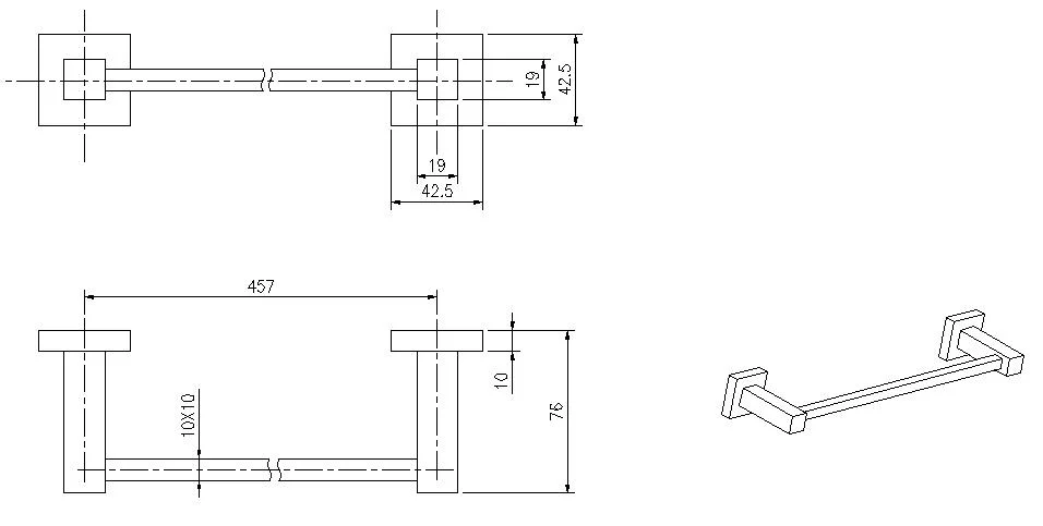 Towel Bar Holder Stainless Steel 304 Bathroom Accessories Manufacturer