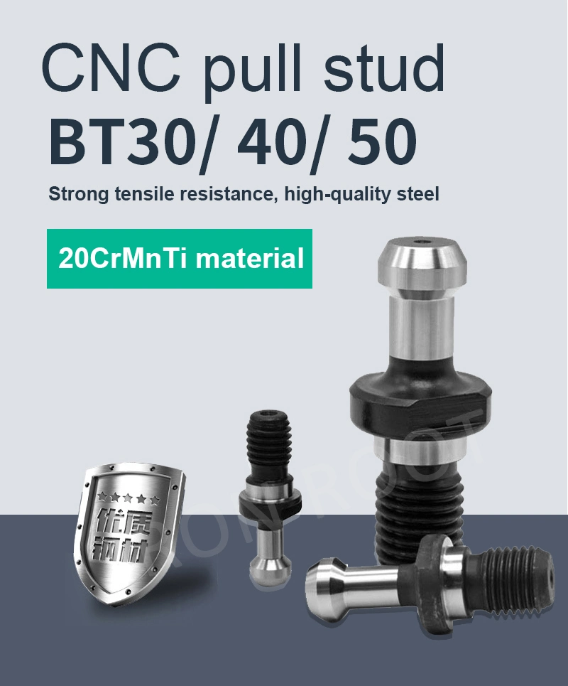 CNC Machine Tools Accessories Retention Knob Pull Studs Bt30 Bt40 Bt50 Pull Stud with Water Hole