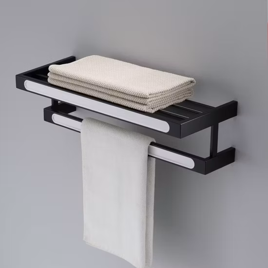 Acero inoxidable 304 Los artículos sanitarios más baratos Montado en la pared Baño Baño Baño Inodoro Hotel Ducha Estante Toallero Montaje Inodoro Accesorio de baño
