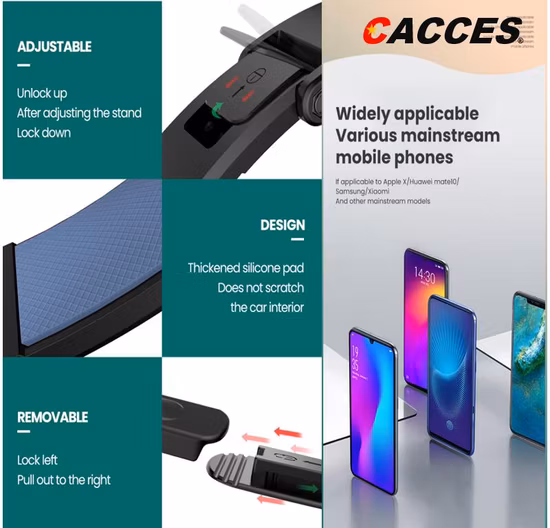 Soporte de montaje para teléfono de coche Tablero magnético Salida de ventilación de aire Parabrisas Soporte de teléfono Soporte de teléfono móvil Super imán Accesorios de coche Soporte de teléfono móvil
