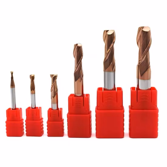 Cortador de fresado personalizado de alta calidad HRC70/65/55 Molino de extremo cuadrado de carburo 2/4 Fresa de extremo de flauta Herramientas de corte de carburo de tungsteno para herramientas de fresado CNC
