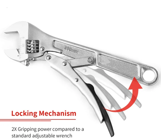 Llave ajustable, Llave ajustable, Llave ajustable de bloqueo, Llave ajustable de bloqueo