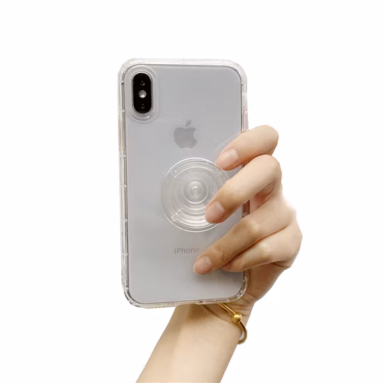 El nuevo soporte móvil con logotipos personalizados de moda aparece en los accesorios del soporte del teléfono