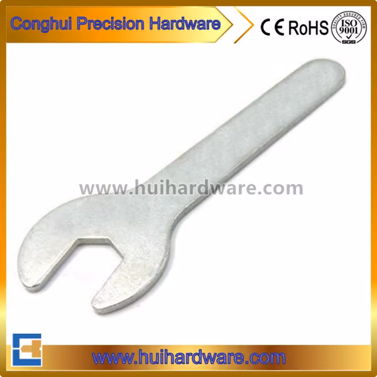Venta caliente cena mini llave hexagonal estampada única llave de extremo abierto